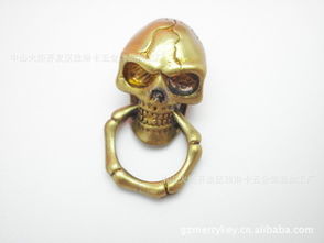 黃銅骷髏頭財布扣 融合傳統工藝與現代美學的飾品配件定制